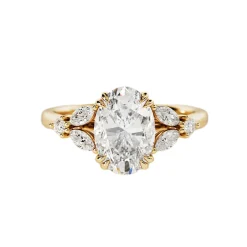 Oval Harmony Diamond Engagement Ring