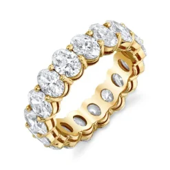 Oval Lab Grown Diamond Wedding Band