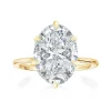 Oval Madison 6 Claw Lab Grown Engagement Ring