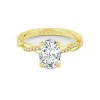 Oval Twist Engagement Ring