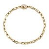 Paper Clip Choker with Diamond Bail