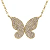 Pavé Diamond Butterfly Necklace