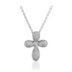 Pavé Diamond Cross Pendant