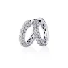 Pavè Diamond Hoops