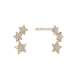 Pavé Three Star Studs