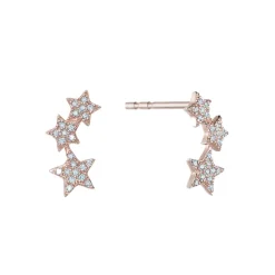 Pavé Three Star Studs
