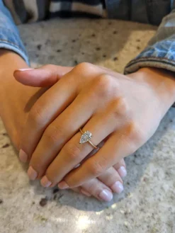 Pear Allure Lab Grown Engagement Ring
