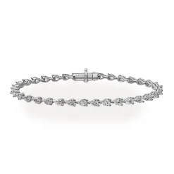 Pear Diamond Tennis Bracelet