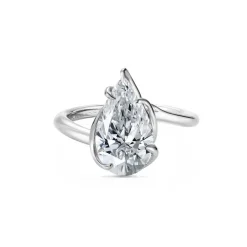 Pear Diamond Twist Engagement Ring