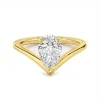 Pear Diamond V Ring