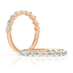 Pear Lab Grown Diamond Wedding Band