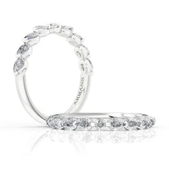 Pear Lab Grown Diamond Wedding Band