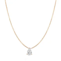 Pear Solitaire Lab Grown Diamond Pendant