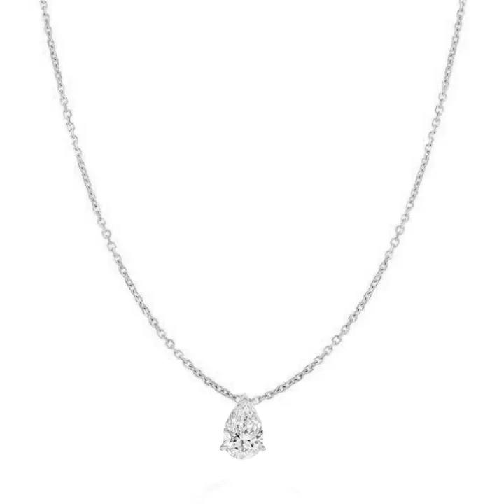 Pear Solitaire Lab Grown Diamond Pendant