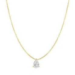 Pear Solitaire Lab Grown Diamond Pendant