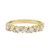 Pear to Round Diamond Symphony Ring