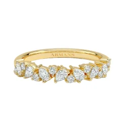 Pear to Round Lab Grown Diamond Symphony Ring