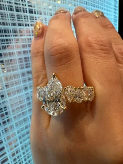 Pearsuasion Diamond Engagement Ring