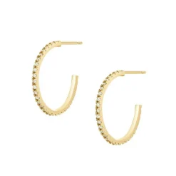 Penelope Diamond Hoops