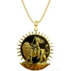 Persian Woman Life Freedom Lion Sun Necklace Chain Necklace