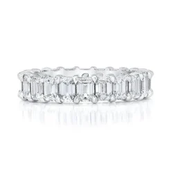 Petite Emerald Wedding Band