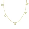 Petite Multi Diamond Initial Necklace