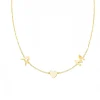 Petite Multi Initial Heart Necklace