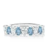 Petite Pear Half Band Gender Reveal Ring