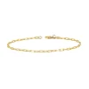 Petite Solid Gold Paper Clip Bracelet
