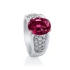 Pink Tourmaline Diamond Ring