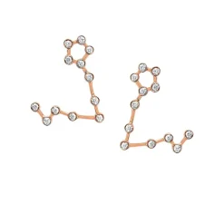 Pisces Diamond Constellation Studs