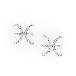 Pisces Diamond Zodiac Studs