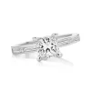 Princess Baguette Engagement Ring