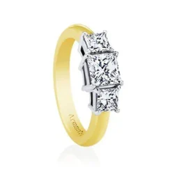 Princess Trilogy Engagement Ring