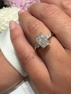 Radiance Trilogy Lab Grown Engagement Ring