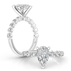 Rain Drop Engagement Ring