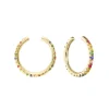 Rainbow Multi-Coloured Gemstone Cuff