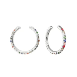Rainbow Multi-Coloured Gemstone Cuff
