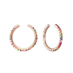 Rainbow Multi-Coloured Gemstone Cuff