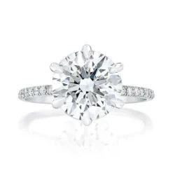 Round Allegra Lab Grown Engagement Ring