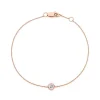 Round Bezel Set Diamond Bracelet