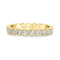 Round Bezel Set Diamond Eternity Band