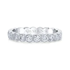 Round Bezel Set Diamond Eternity Band