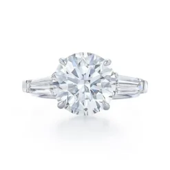 Round Diamante Engagement Ring