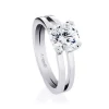 Round Ellipse Engagement Ring