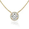 Round Halo Diamond Pendant