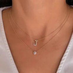 Round Halo Diamond Pendant