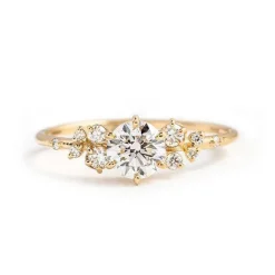 Round Horizon Engagement Ring