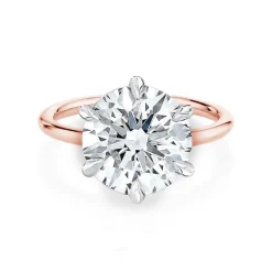 Round Lara Lab Grown Engagement Ring
