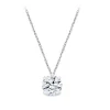 Round Solitaire Lab Grown Diamond Pendant
